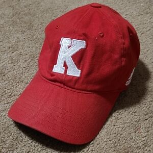Adidas Red "K" Cap with Silver Buckle